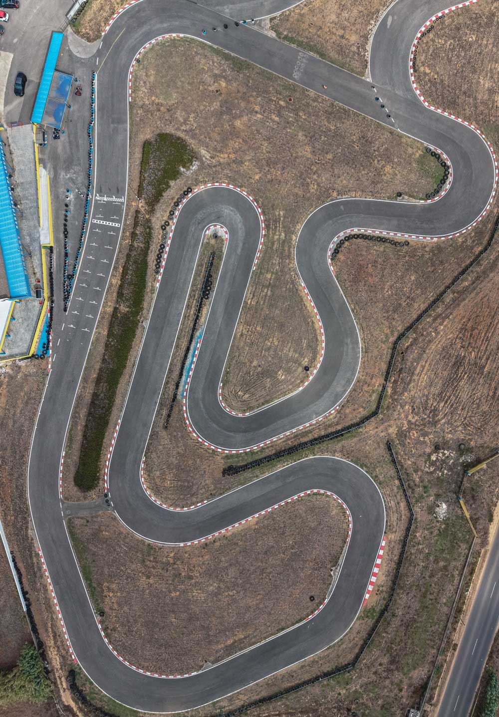 pista dinokart vista de cima